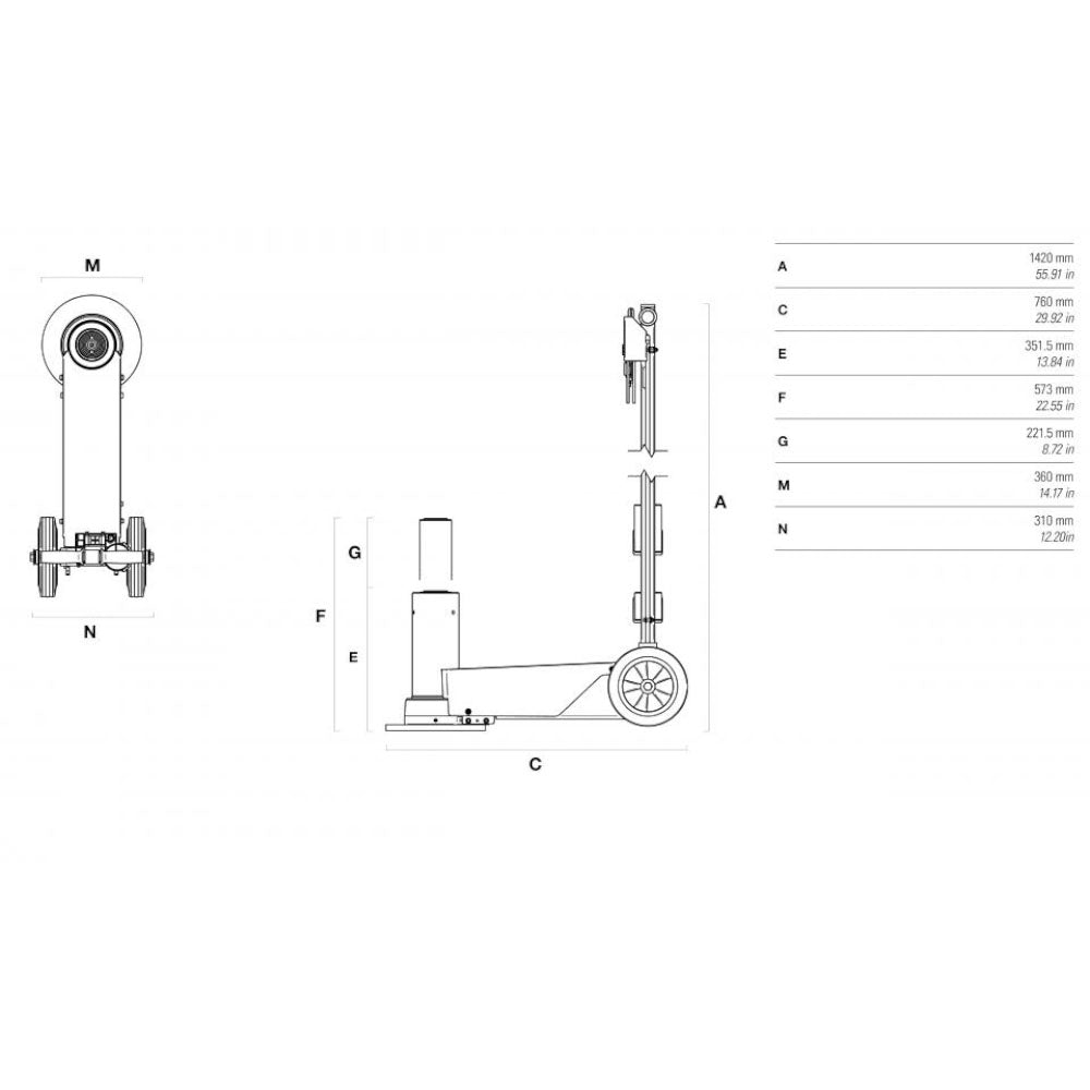 30 Ton Tractor Jack - YAK 135
