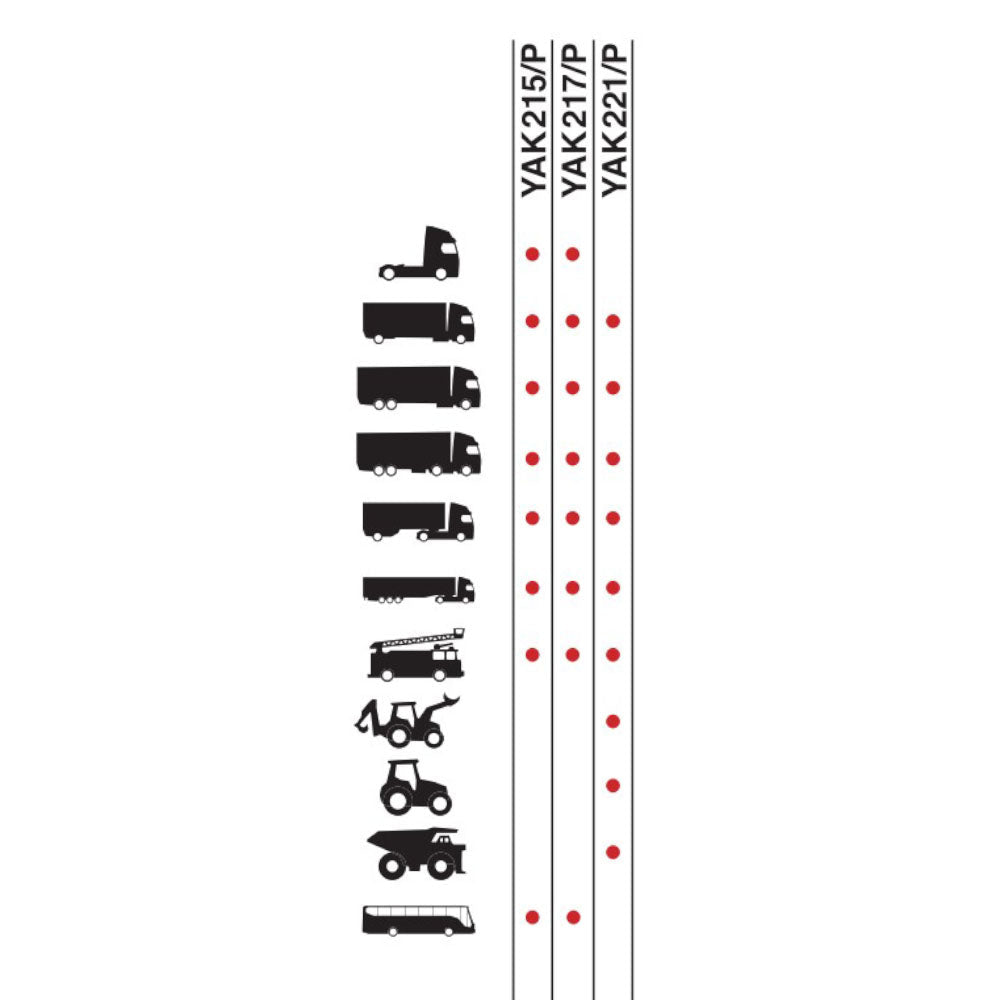 Portable HGV Jack With Removable Handle - YAK 221/P