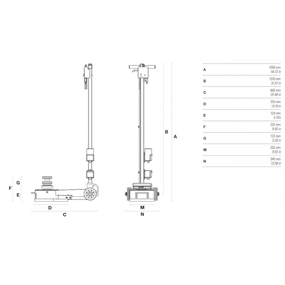 Low Profile Truck & Bus Jack - YAK 312